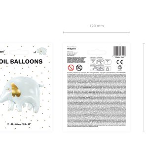 Foil Balloon Elephant, 83x58 cm, mix