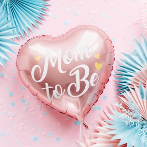 Foil balloon Mom to Be, 35cm, pink