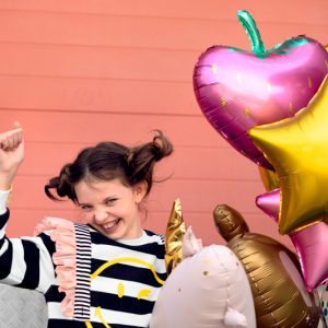 Foil balloon Strawberry, 42x45cm, mix