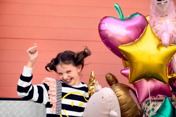 Foil balloon Strawberry, 42x45cm, mix