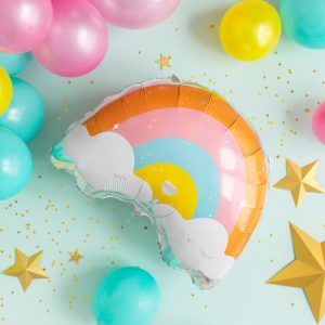 Foil balloon Rainbow, 55x40cm, mix