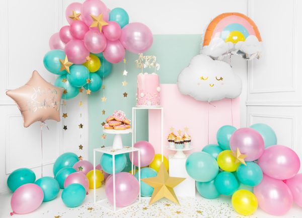 Foil balloon Rainbow, 55x40cm, mix
