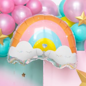 Foil balloon Rainbow, 55x40cm, mix