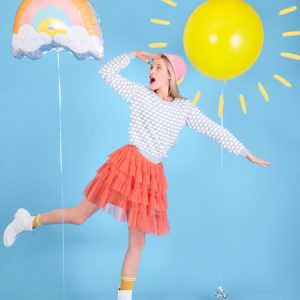 Foil balloon Rainbow, 55x40cm, mix