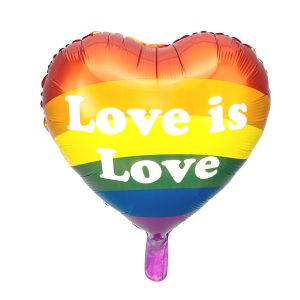 Foil balloon Love is Love, 35cm, mix
