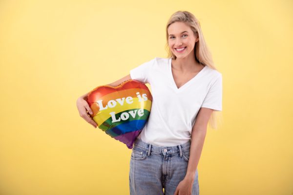 Foil balloon Love is Love, 35cm, mix