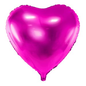 Foil Balloon Heart, 45cm, dark pink