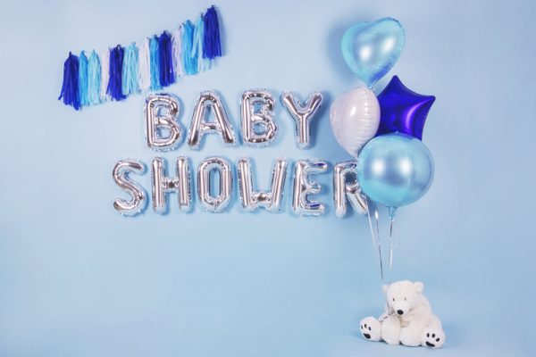 Foil Balloon Heart, 45cm, sky-blue