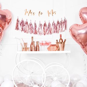 Foil Balloon Heart, 45cm, rose gold