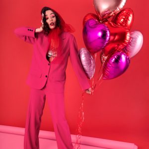 Foil Balloon Heart, 45cm, rose gold