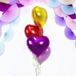 Foil Balloon Heart, 45cm, gold