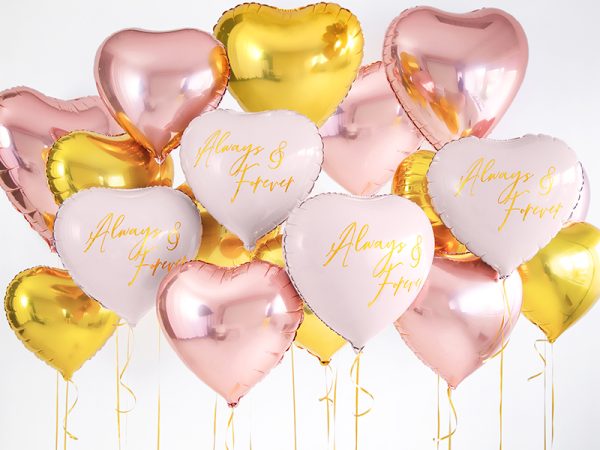 Foil Balloon Heart, 45cm, gold