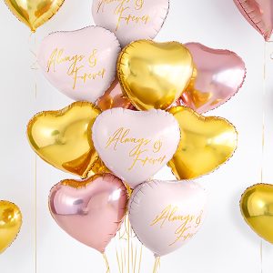 Foil Balloon Heart, 45cm, gold