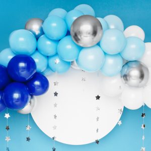 Balloon garland - blue, 200cm (1 pkt / 60 pc.)