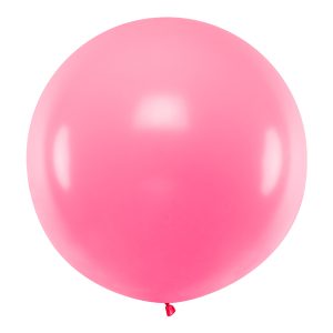Round Balloon 1m, Pastel Pink
