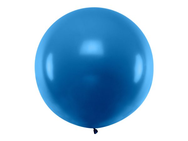 Round Balloon 1m, Pastel Navy Blue