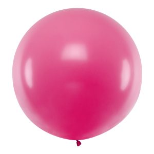 Round Balloon 1m, Pastel Fuchsia