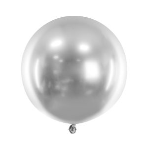 Round Glossy Balloon 60cm, silver