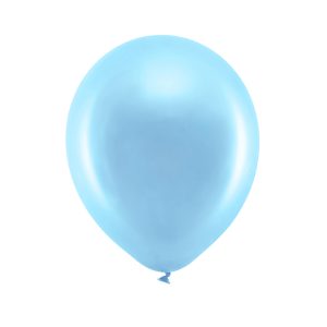 Rainbow Balloons 23cm metallic, blue (1 pkt / 10 pc.)