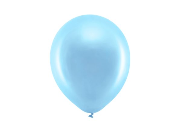 Rainbow Balloons 23cm metallic, blue (1 pkt / 100 pc.)