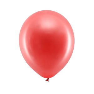 Rainbow Balloons 23cm metallic, red (1 pkt / 10 pc.)