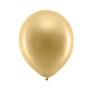 Rainbow Balloons 23cm metallic, gold (1 pkt / 100 pc.)