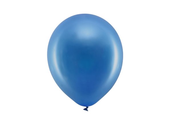 Rainbow Balloons 23cm metallic, navy blue (1 pkt / 10 pc.)