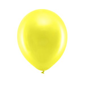 Rainbow Balloons 23cm metallic, yellow (1 pkt / 100 pc.)