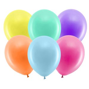 Rainbow Balloons 23cm pastel, mix (1 pkt / 100 pc.)