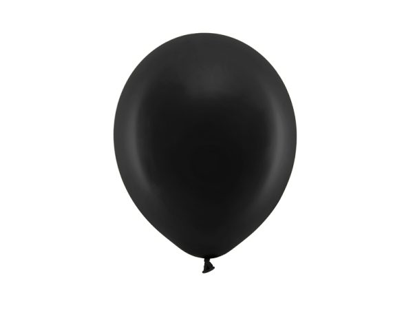 Rainbow Balloons 23cm pastel, black (1 pkt / 10 pc.)