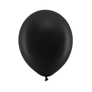 Rainbow Balloons 23cm pastel, black (1 pkt / 100 pc.)