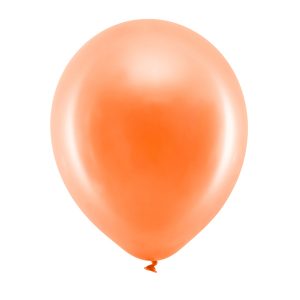 Rainbow Balloons 30cm metallic, orange (1 pkt / 10 pc.)