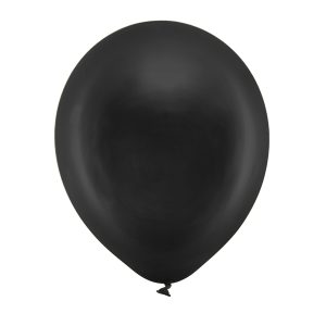 Rainbow Balloons 30cm metallic, black (1 pkt / 10 pc.)
