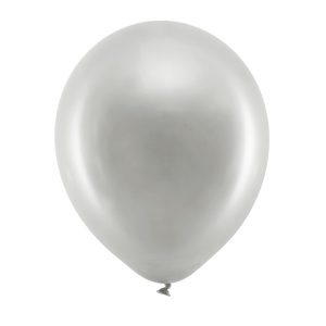 Rainbow Balloons 30cm metallic, silver (1 pkt / 100 pc.)