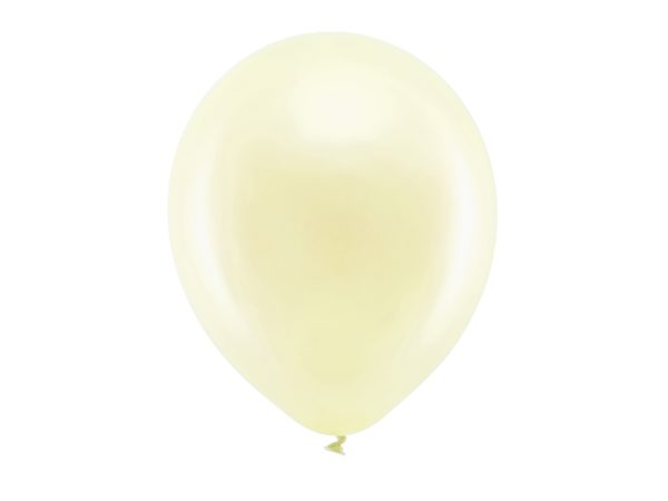 Rainbow Balloons 30cm metallic, cream (1 pkt / 100 pc.)