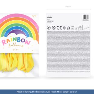 Rainbow Balloons 30cm pastel, yellow (1 pkt / 10 pc.)