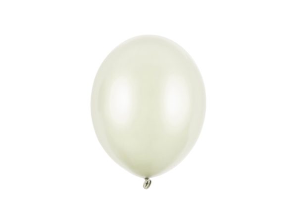 Strong Balloons 23cm, Metallic Light Cream (1 pkt / 100 pc.)