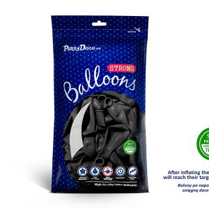 Strong Balloons 27cm, Metallic Black (1 pkt / 100 pc.)
