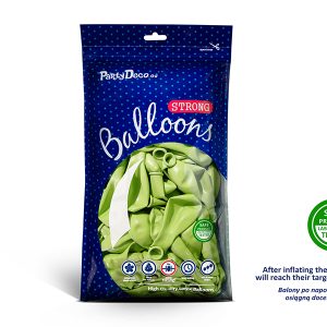 Strong Balloons 27cm, Metallic Lime Green (1 pkt / 100 pc.)