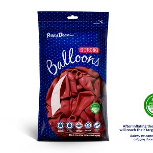 Strong Balloons 27cm, Pastel Poppy Red (1 pkt / 100 pc.)