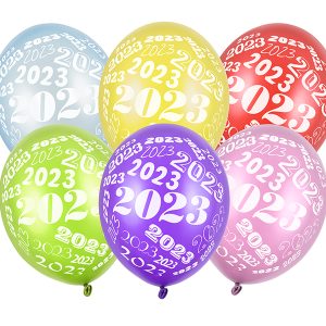 Balloons 30cm, 2023, Metallic mix (1 pkt / 6 pc.)Balloons 30cm, 2023, Metallic mix (1 pkt / 6 pc.)