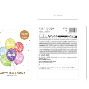 Balloons 30cm, 2023, Metallic mix (1 pkt / 6 pc.)