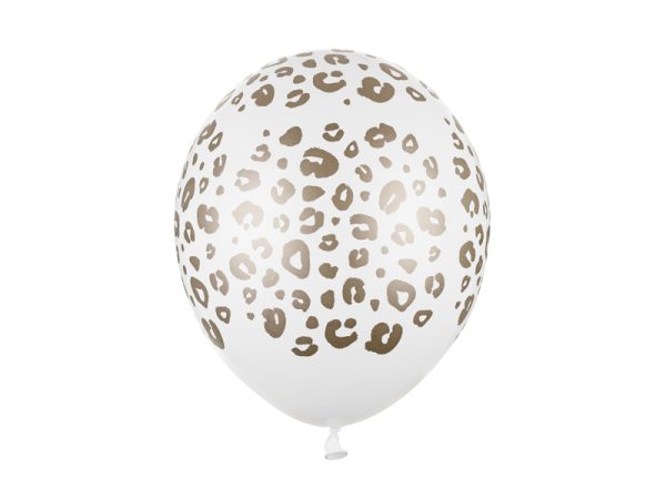 Balloons 30 cm, Spots, Pastel Pure White (1 pkt / 50 pc.)