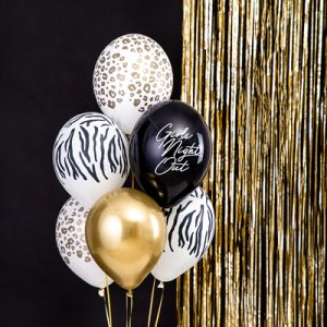 Balloons 30 cm, Spots, Pastel Pure White (1 pkt / 50 pc.)