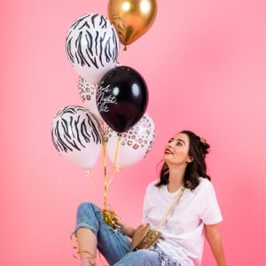 Balloons 30 cm, Spots, Pastel Pure White (1 pkt / 50 pc.)