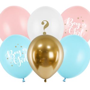 Balloons 30 cm,Boy or Girl, mix (1 pkt / 6 pc.)
