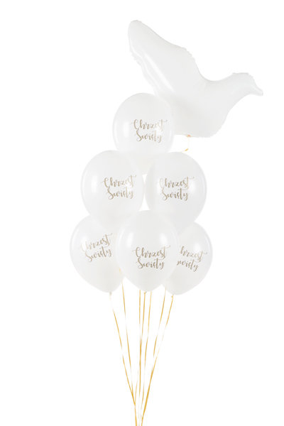Balloons 30 cm, Chrzest Święty, Pastel Pure White (1 pkt / 50 pc.)