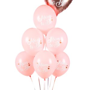 Balloons 30 cm, Mom to Be, Pastel Pale Pink (1 pkt / 50 pc.)