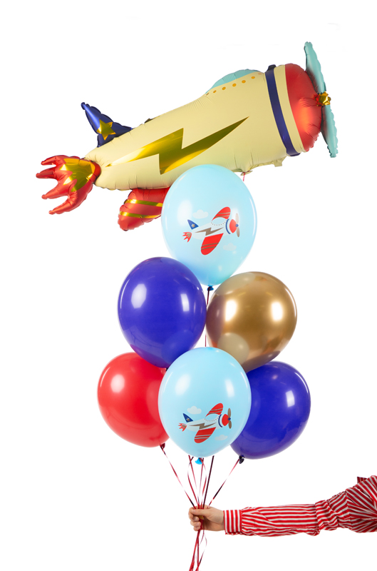 Balloons 30 cm, Plane, Pastel Light Blue (1 pkt / 6 pc.)