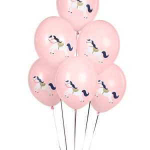 Balloons 30 cm, Little horse, Pastel Pale Pink (1 pkt / 6 pc.)